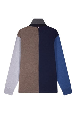 Maillot Japonais - Marron chiné et bleu marine