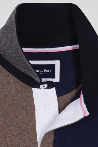 Maillot Japonais - Marron chiné et bleu marine