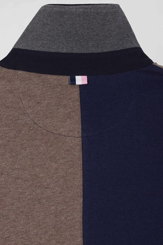 Maillot Japonais - Marron chiné et bleu marine