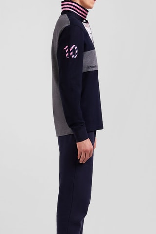 Maillot Castelnaudary - Bleu marine et gris chiné