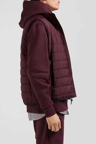 Doudoune sans manches Aileron Nord - Bordeaux