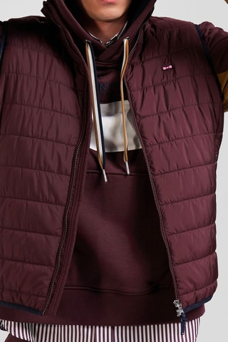 Doudoune sans manches Aileron Nord - Bordeaux
