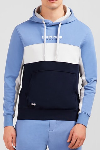 Sweat à capuche Girondin - Ciel et noir