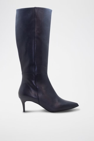 Leren Laarzen - Marineblauw