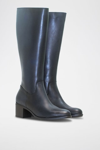 Leren Laarzen Lisa - Marineblauw