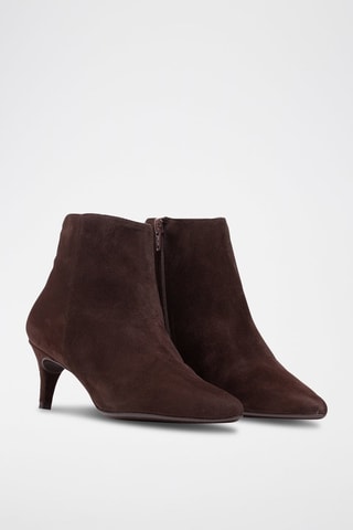 Nubuck Enkellaarzen Bruin