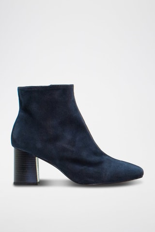 Nubuck Enkellaarzen Anastasia - Marineblauw