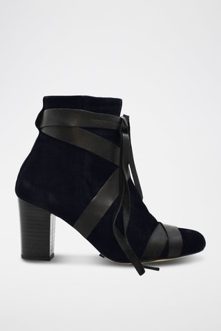 Nubuck Enkellaarzen Lutrell - Marineblauw