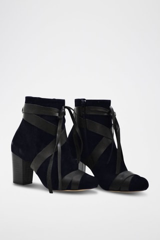 Nubuck Enkellaarzen Lutrell - Marineblauw