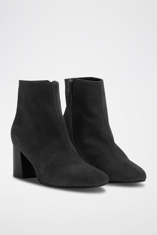 Nubuck Enkellaarzen Anastasia Zwart