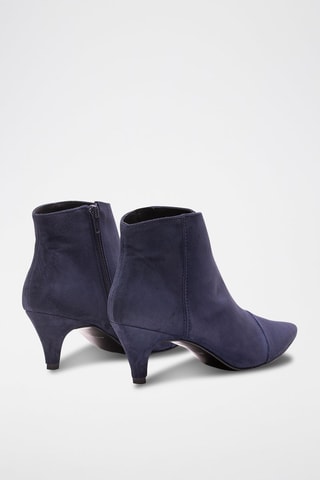 Nubuck Enkellaarzen Marineblauw