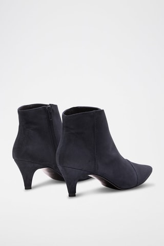 Nubuck Enkellaarzen Helen Zwart