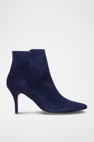 Nubuck Enkellaarzen Marineblauw