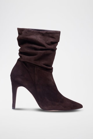 Nubuck Enkellaarzen Bruin