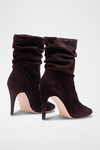 Nubuck Enkellaarzen Bruin