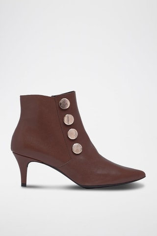 Leren Enkellaarzen Brigida Bruin