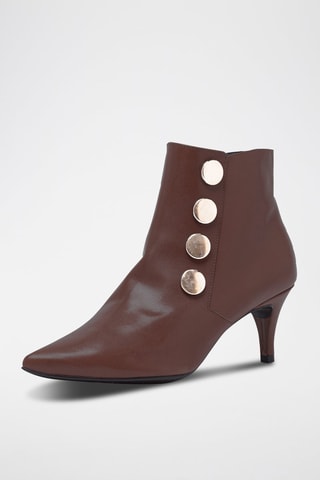 Leren Enkellaarzen Brigida Bruin