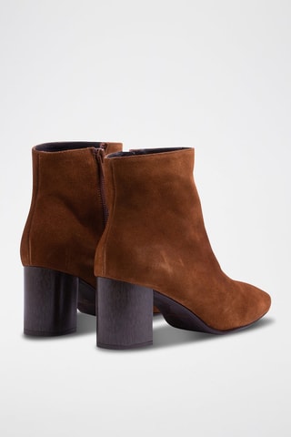 Nubuck Enkellaarzen Anastasia Bruin