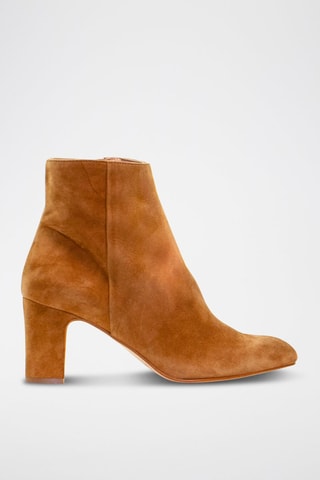 Nubuck Enkellaarzen - Camel