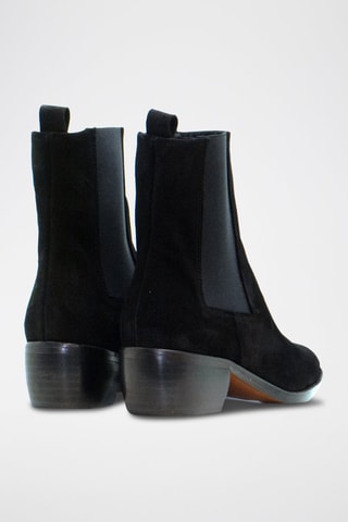 Leren Enkellaarzen - Zwart