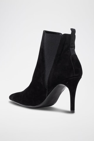 Nubuck Enkellaarzen Asun Zwart