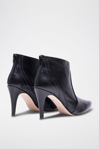 Leren Enkellaarzen Iria Zwart