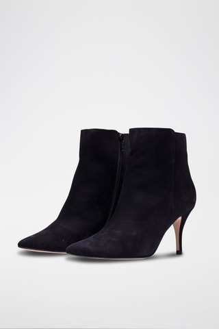 Nubuck Enkellaarzen Angela Zwart