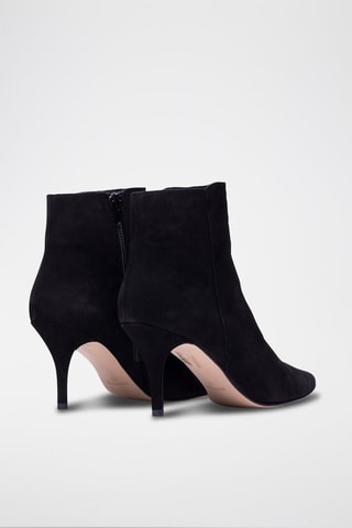 Nubuck Enkellaarzen Angela Zwart