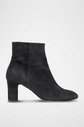 Nubuck Enkellaarzen Marilo Zwart