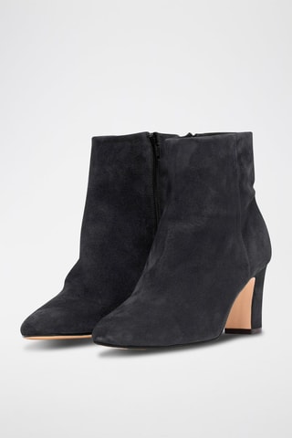 Nubuck Enkellaarzen Marilo Zwart