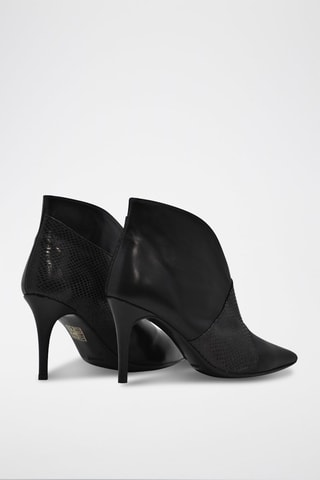 Nappaleren Enkellaarzen - Zwart