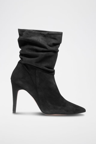 Nubuck Enkellaarzen Zwart