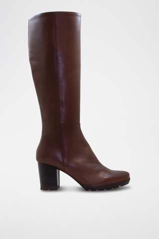 Leren Laarzen - Bordeauxrood