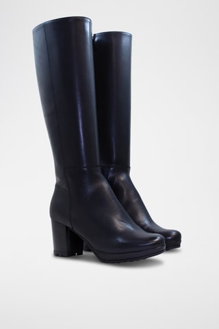 Leren Laarzen - Marineblauw