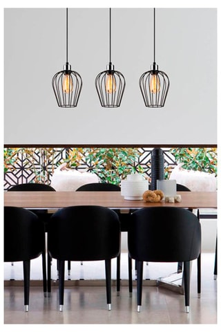 Suspension Tel - Noir - 3 x 40 W