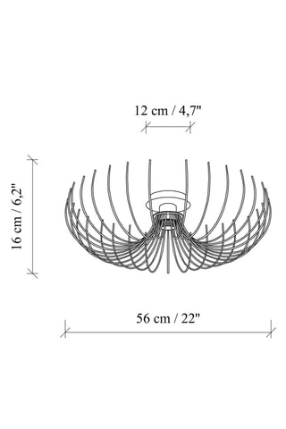 Plafonnier Karsortel - Doré - 40 W