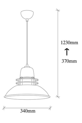 Suspension Berceste - Noir