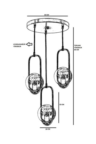 Suspension Ahu - Blanc