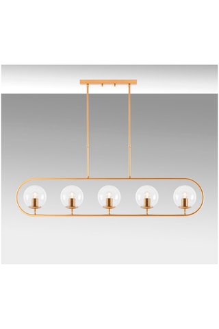 Suspension - Doré et blanc