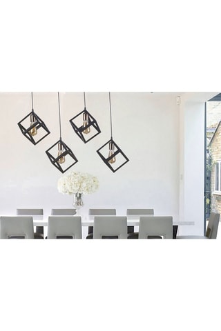 Suspension Siyaha - Noir et gris