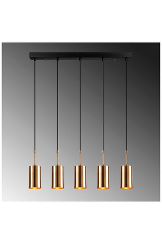 Suspension Kem - Doré et noir