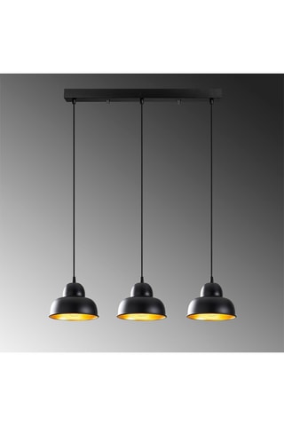 Suspension Berceste - Noir - 3 x 100 W
