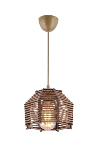 Suspension en bambou Sare - Marron - 45 - 60 W