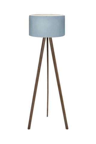 Lampadaire trépied Ayd - Bleu et naturel - 60 W - 140 cm