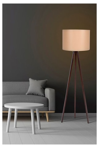 Lampadaire - Crème - 45-60 W - 120 cm