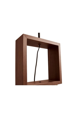Lampadaire en bois - Naturel et beige - 60 W