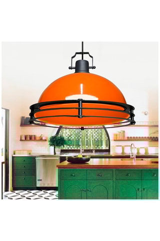 Suspension LED Ayd - Orange et noir - 15 W