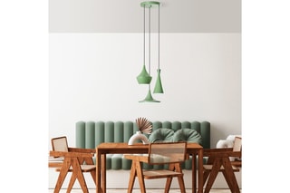 3 suspensions Tom - Menthe - 40 W -  45 x 45 x 19 cm