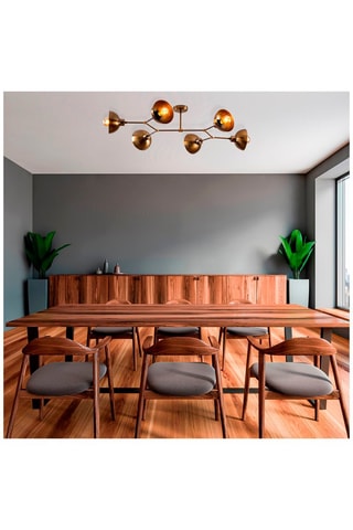 Suspension Dram - Doré - 6 x 60 W