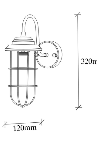 Applique murale Mahoni - Doré -  40 W